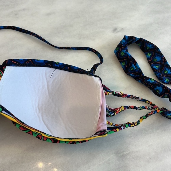 Nanette Lapore Women Bikini Size Medium (8-10) Multi Color Bandeau Swim … - Picture 5 of 8